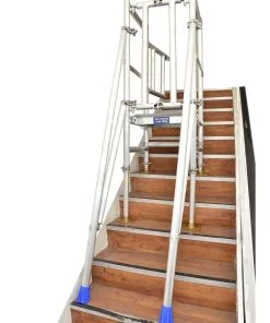 Stairwell Tower Hire (Stairway / Stair Tower) 12 No-slip adjustable footplates secure the base of the tower, and with a platform length of 1800mm.