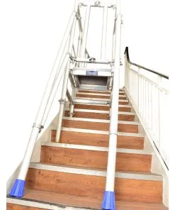 Stairwell Tower Hire (Stairway / Stair Tower) 10 No-slip adjustable footplates secure the base of the tower, and with a platform length of 1800mm.